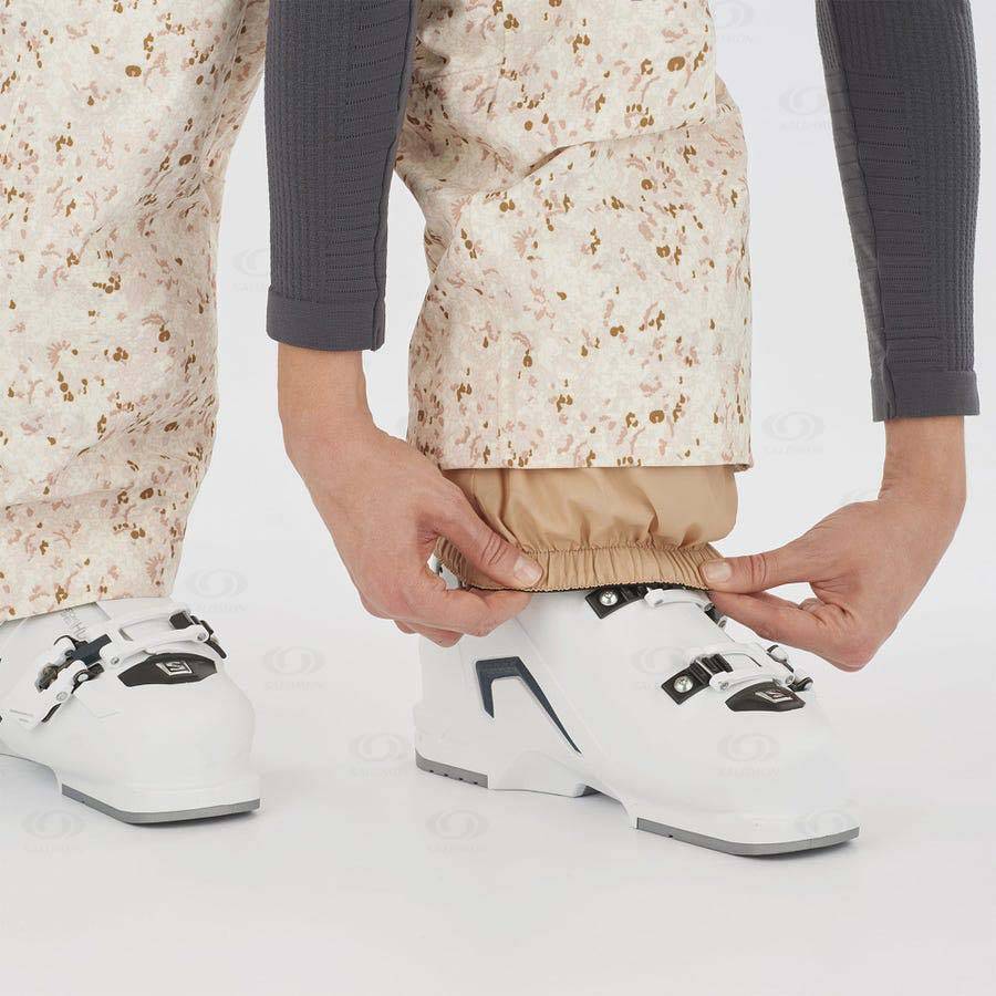 Pantalones De Esquí Salomon EDGE Mujer Beige | MX-S1394