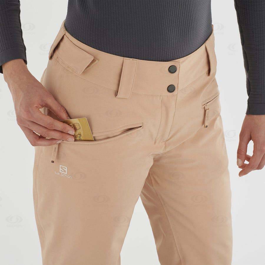 Pantalones De Esquí Salomon EDGE Mujer Rosas | MX-L1543