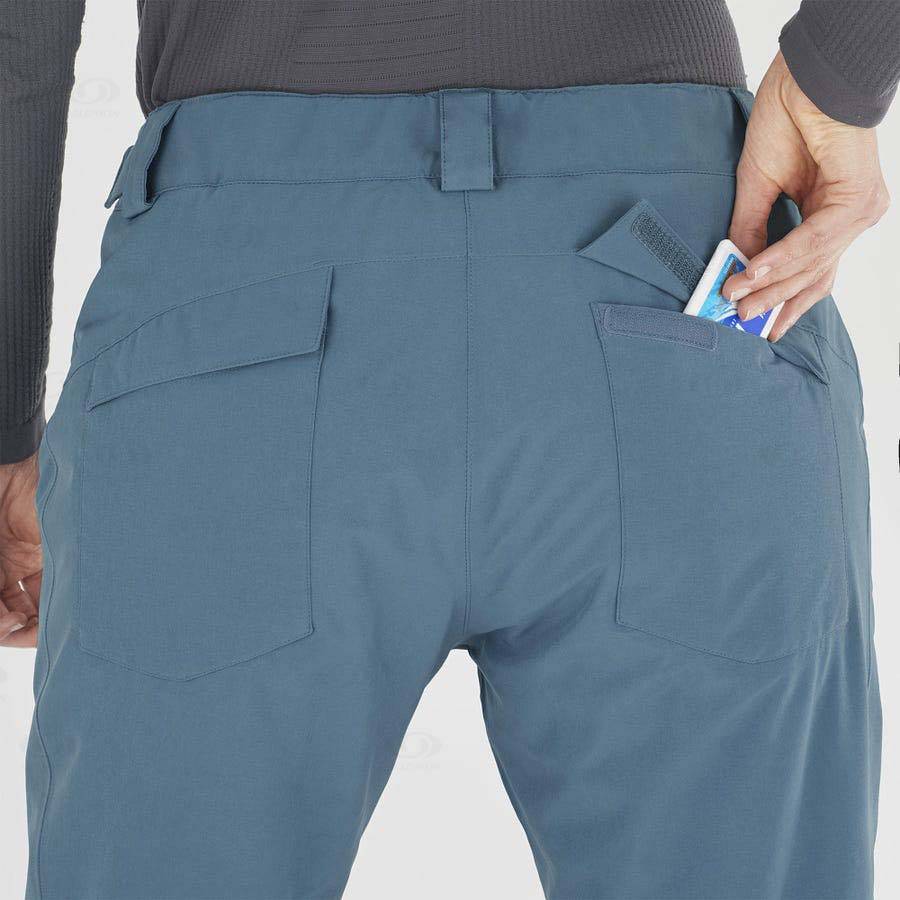 Pantalones De Esquí Salomon EDGE Mujer Turquesa | MX-M2294