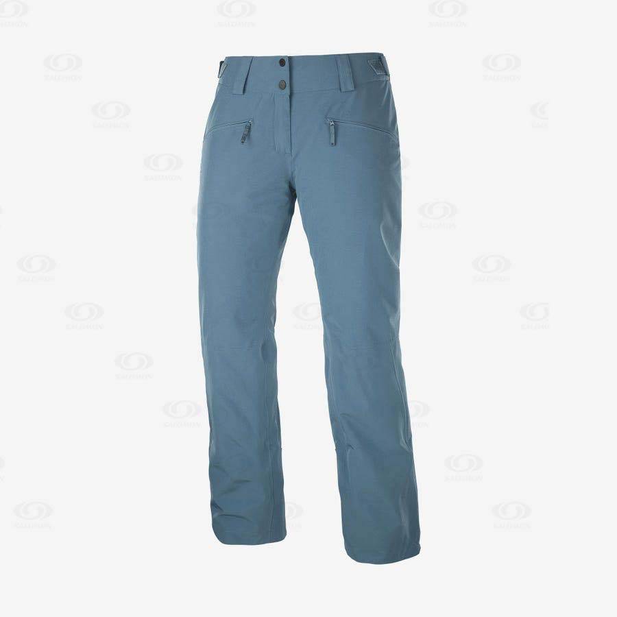 Pantalones De Esquí Salomon EDGE Mujer Turquesa | MX-M2294