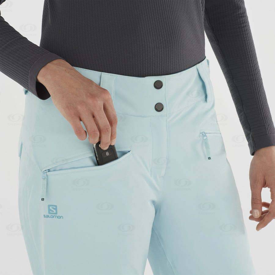 Pantalones De Esquí Salomon EDGE Mujer Verde Menta | MX-L1669