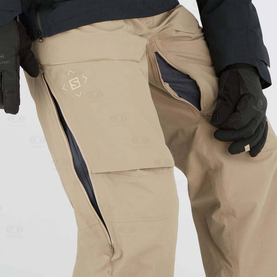 Pantalones De Esquí Salomon GRAVITY GORE-TEX Hombre Marrom | MX-A2291