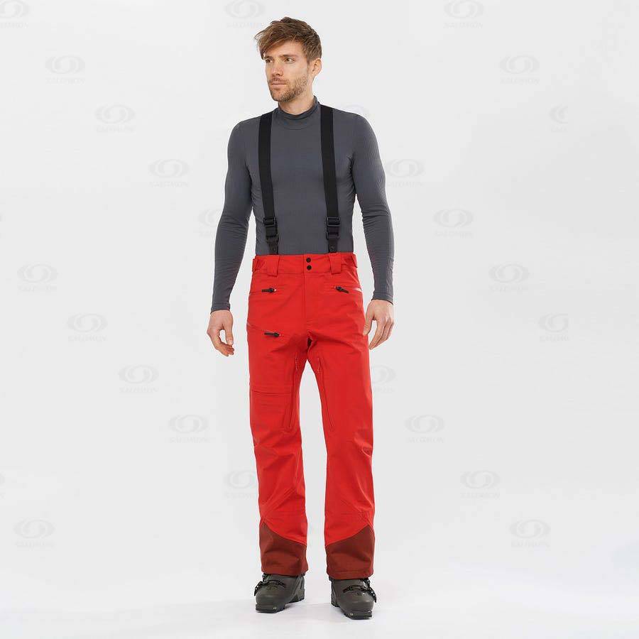 Pantalones De Esquí Salomon OUTLAW 3L Hombre Rojos | MX-L2131