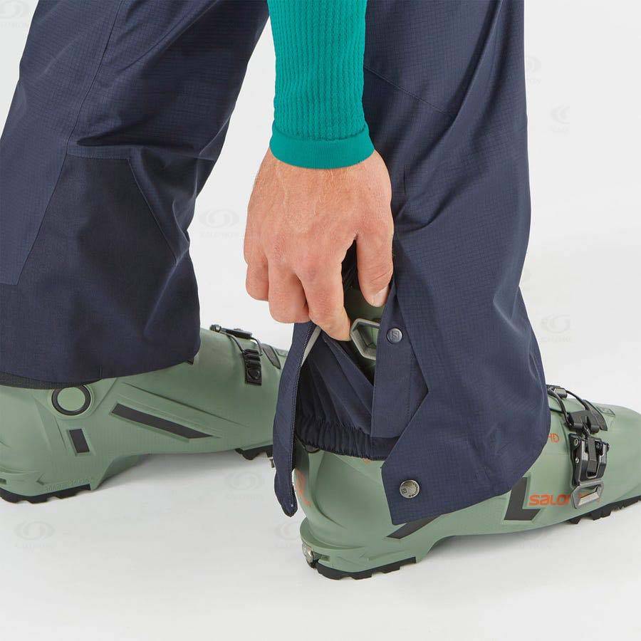 Pantalones De Esquí Salomon OUTPEAK GORE-TEX 3L Hombre Azules | MX-L1907