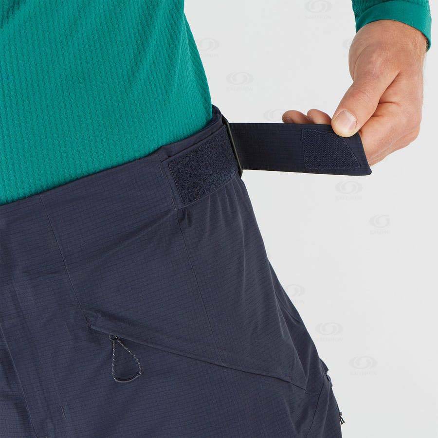 Pantalones De Esquí Salomon OUTPEAK GORE-TEX 3L Hombre Azules | MX-L1907