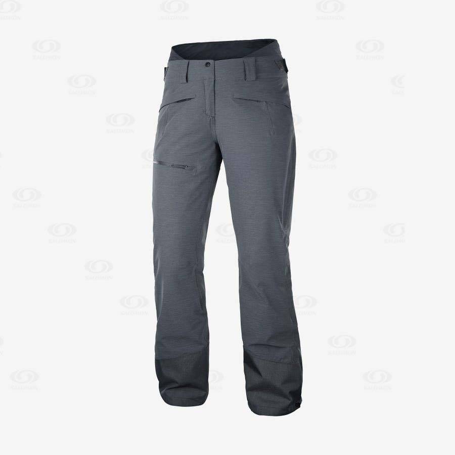 Pantalones De Esquí Salomon PROOF LIGHT Mujer Grises | MX-L1844