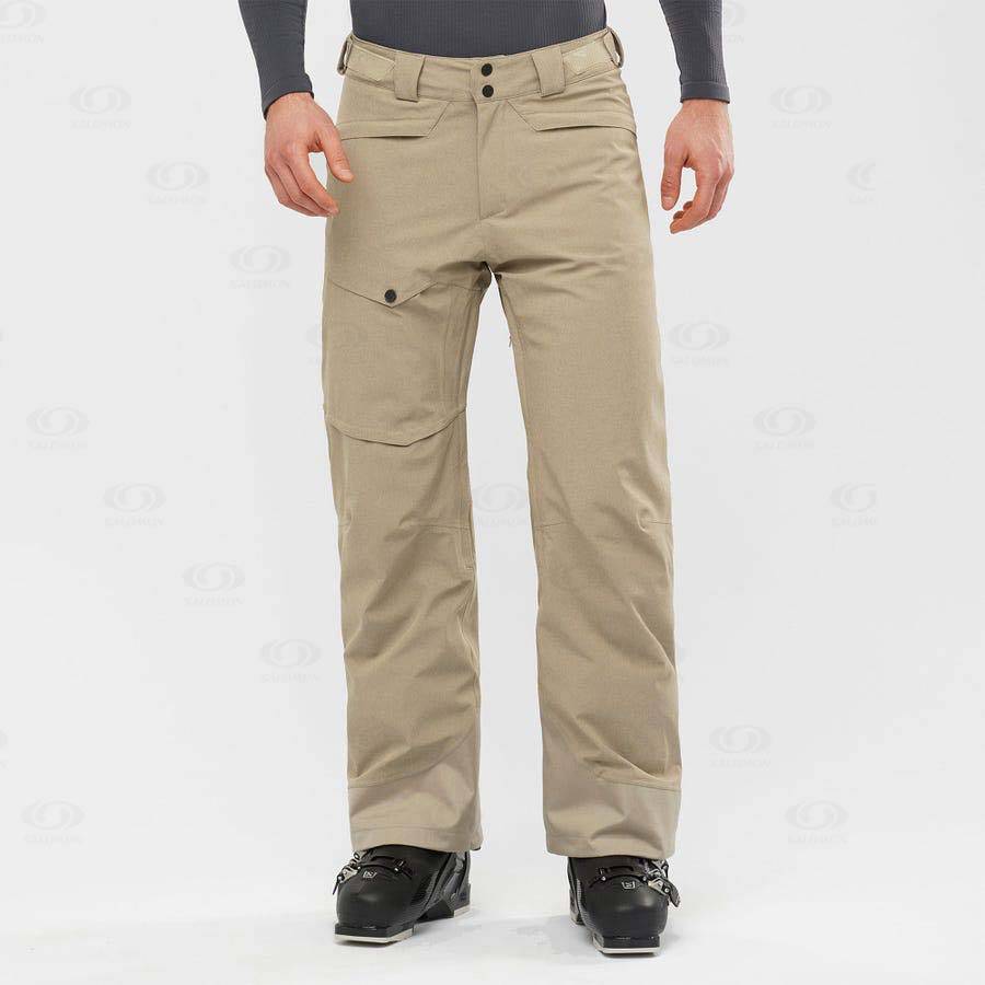 Pantalones De Esquí Salomon UNTRACKED Hombre Beige | MX-S1611