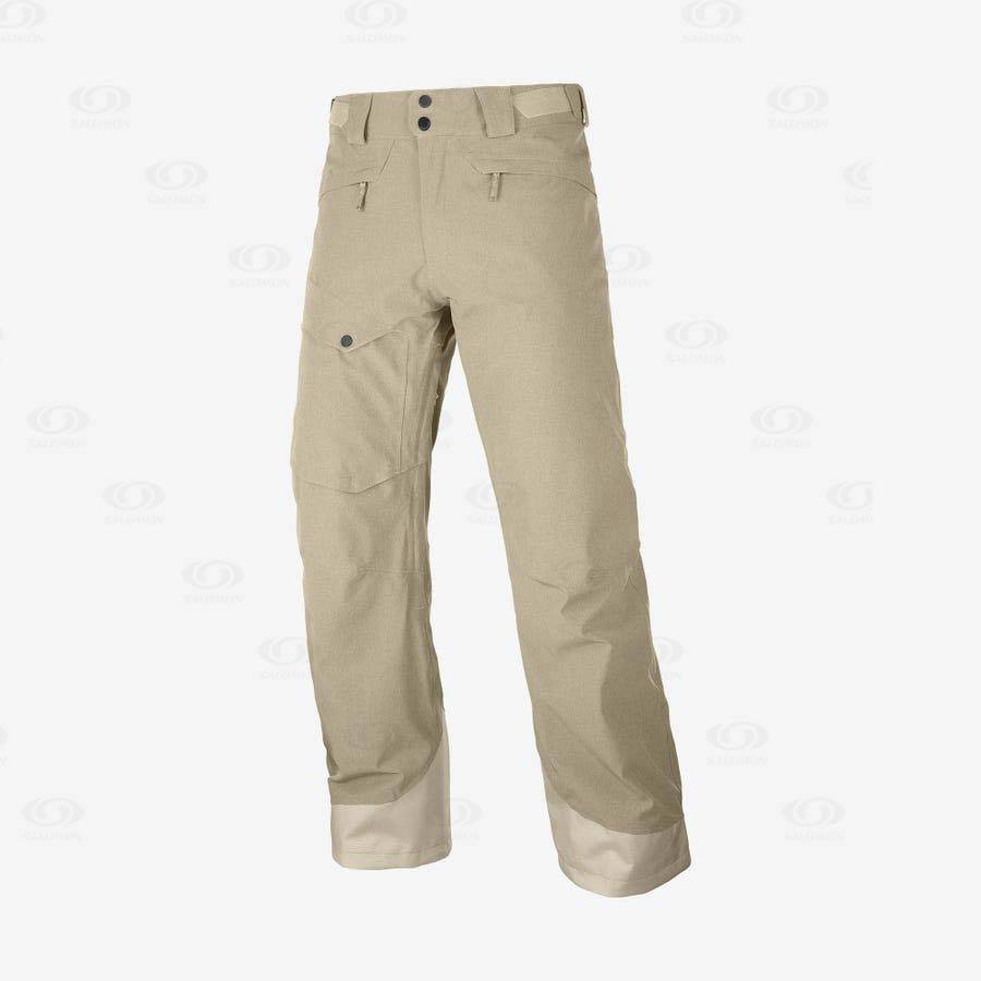 Pantalones De Esquí Salomon UNTRACKED Hombre Beige | MX-S1611