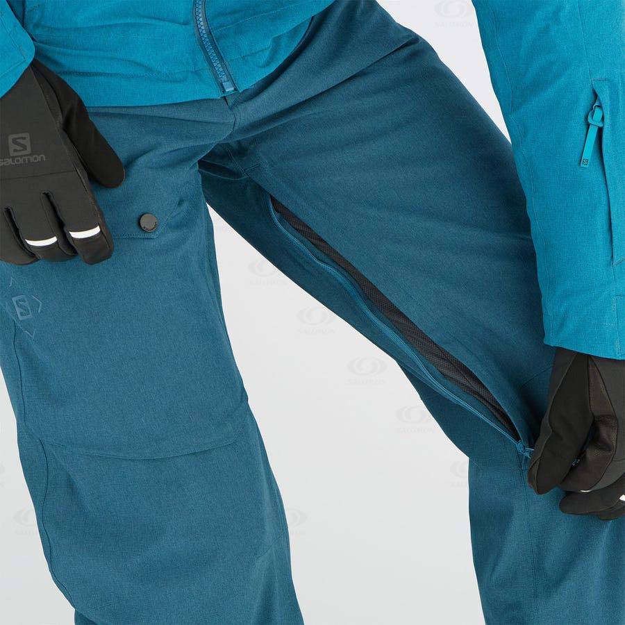 Pantalones De Esquí Salomon UNTRACKED Hombre Azul Marino | MX-W1110