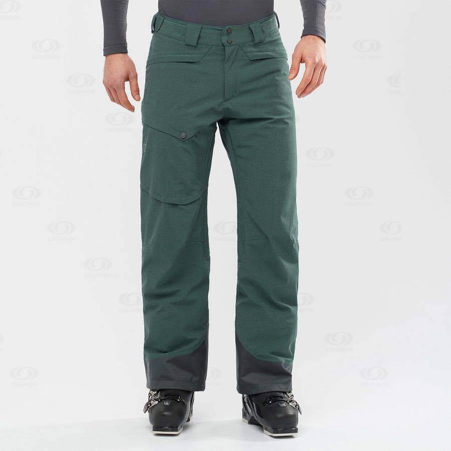 Pantalones De Esquí Salomon UNTRACKED Hombre Verde Oliva | MX-W2050