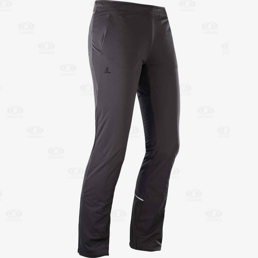 Pantalones Salomon AGILE WARM Mujer Negros | MX-A2165