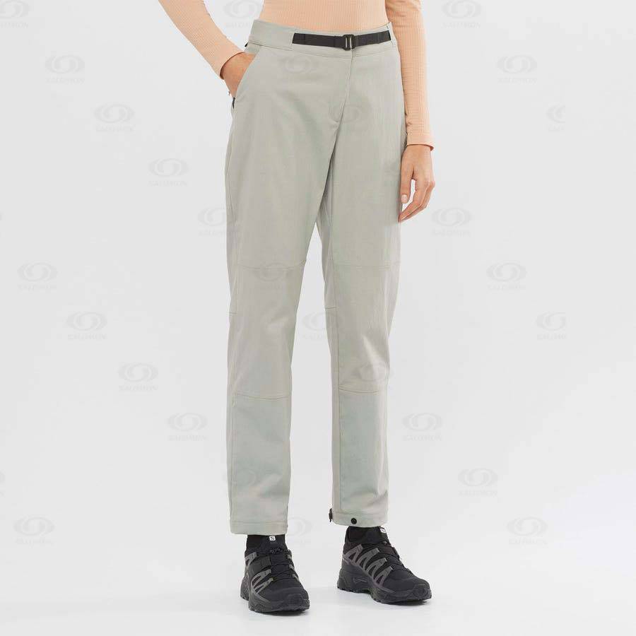 Pantalones Salomon OUTRACK Mujer Beige | MX-O1273