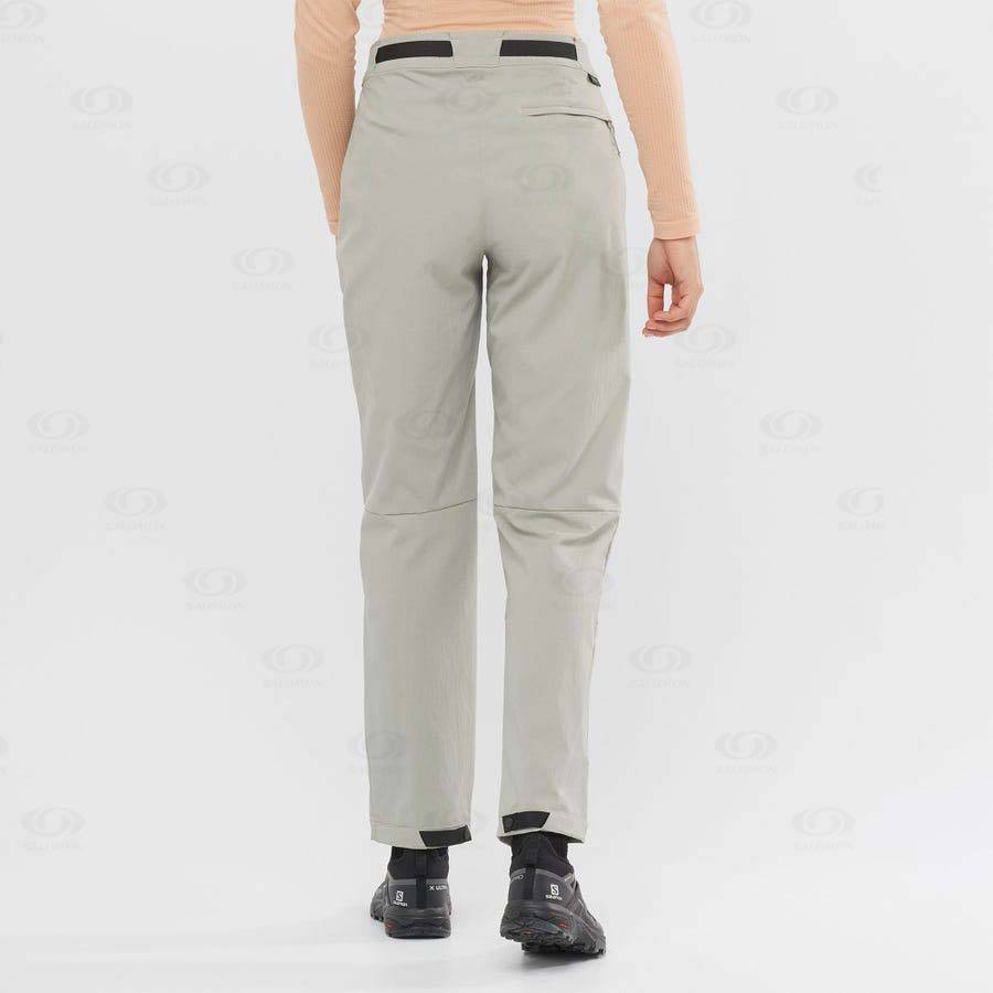 Pantalones Salomon OUTRACK Mujer Beige | MX-O1273