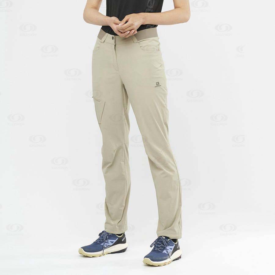 Pantalones Salomon WAYFARER Mujer Beige | MX-M1461