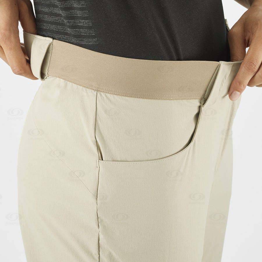 Pantalones Salomon WAYFARER Mujer Beige | MX-M1461