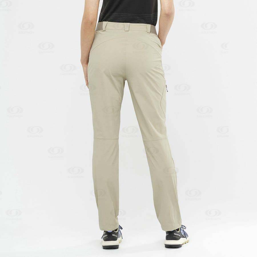 Pantalones Salomon WAYFARER Mujer Beige | MX-M1461