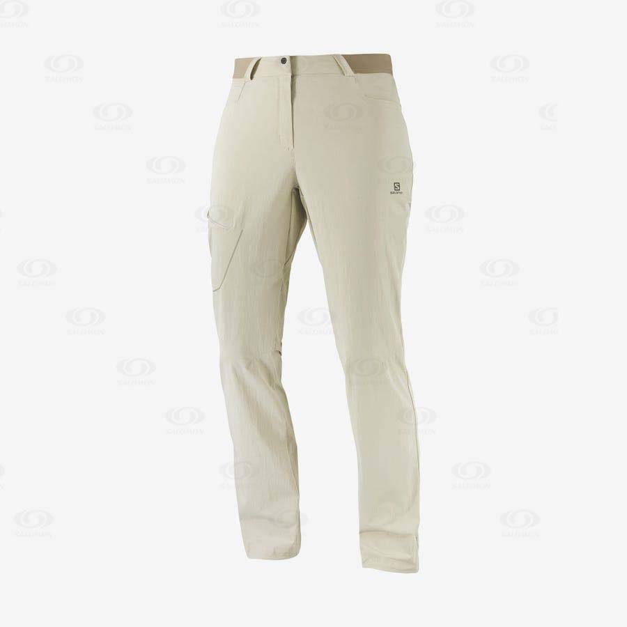 Pantalones Salomon WAYFARER Mujer Beige | MX-M1461