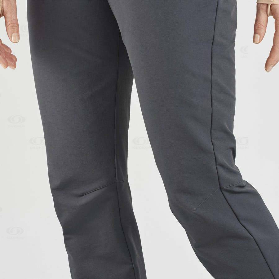 Pantalones Salomon WAYFARER STRAIGHT WARM Mujer Grises | MX-N1043