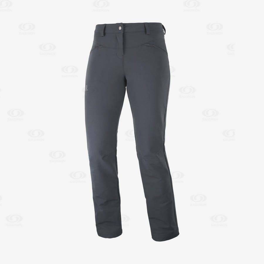 Pantalones Salomon WAYFARER STRAIGHT WARM Mujer Grises | MX-N1043