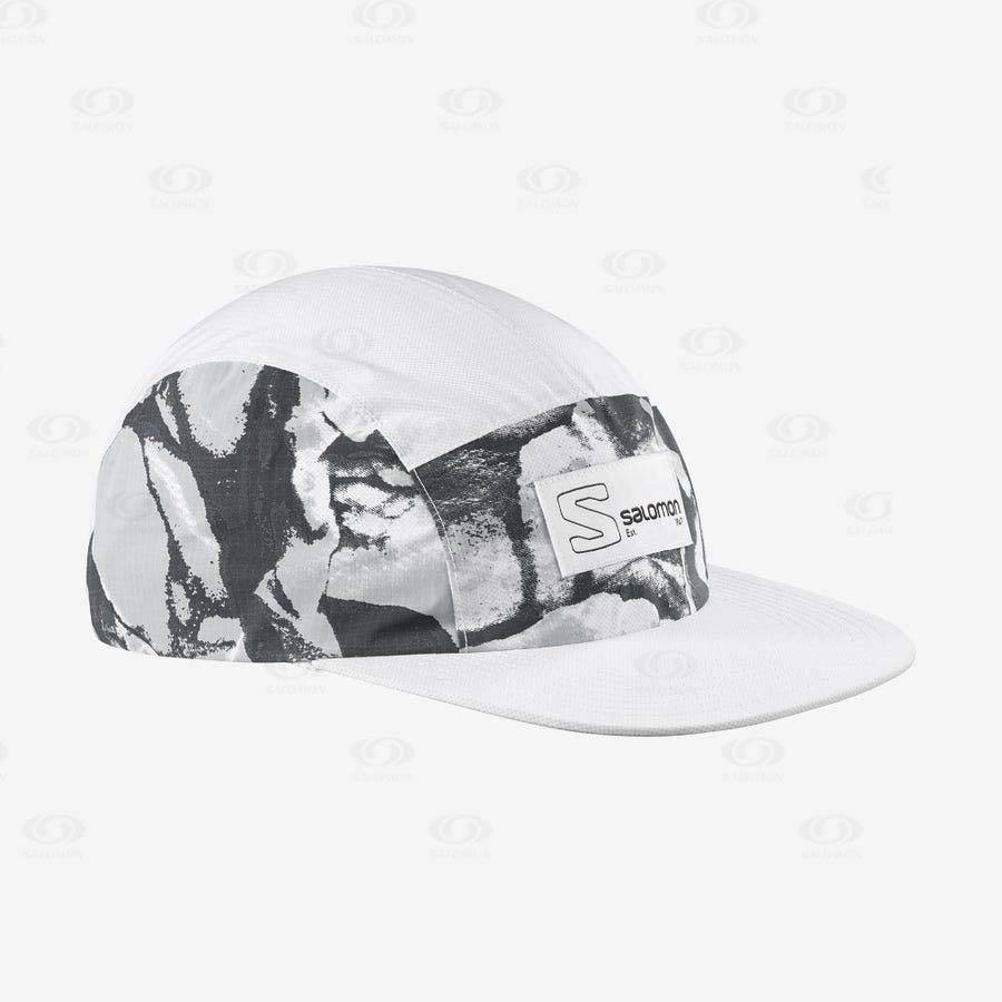 Sombreros Salomon BONATTI WATERPROOF FIVE PANEL Mujer Blancos | MX-M2609