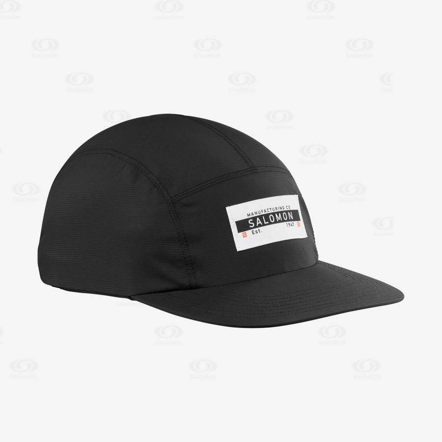 Sombreros Salomon BONATTI WATERPROOF FIVE PANEL Mujer Negros | MX-S2304