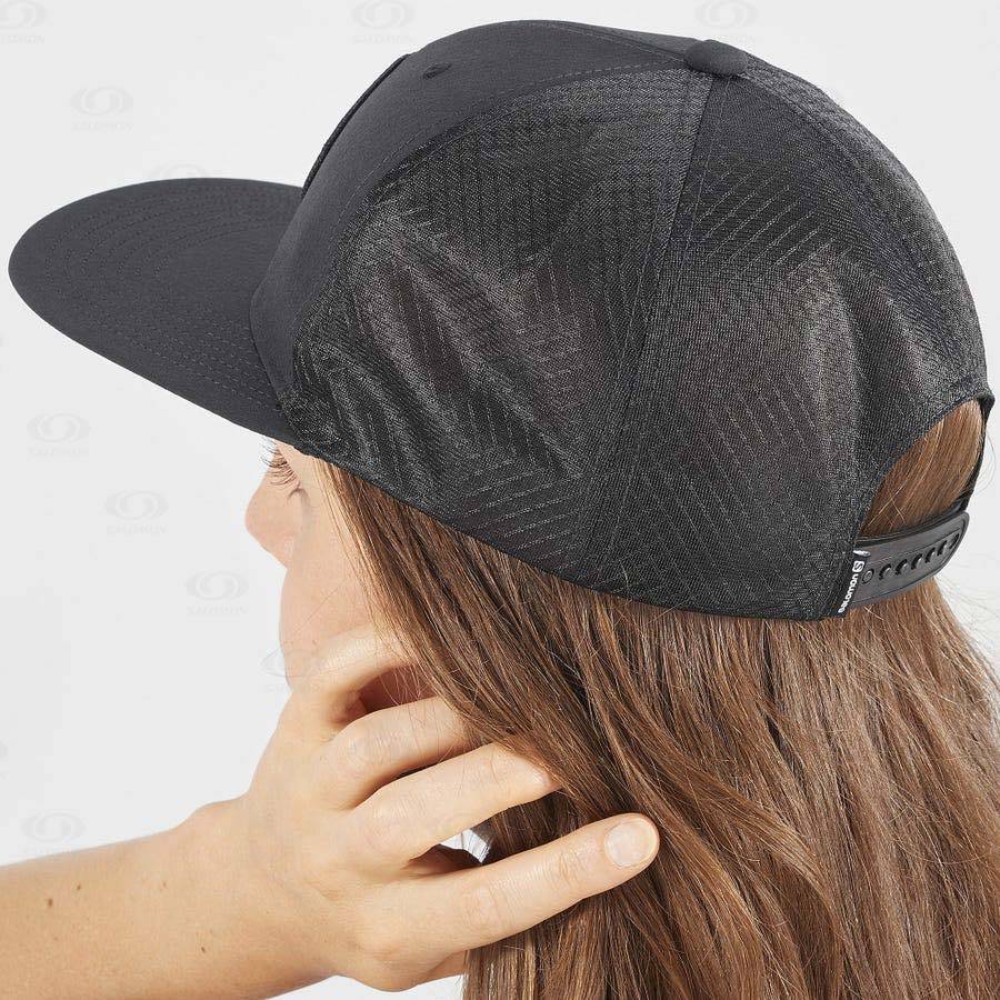 Sombreros Salomon TRUCKER Mujer Negros | MX-N2282