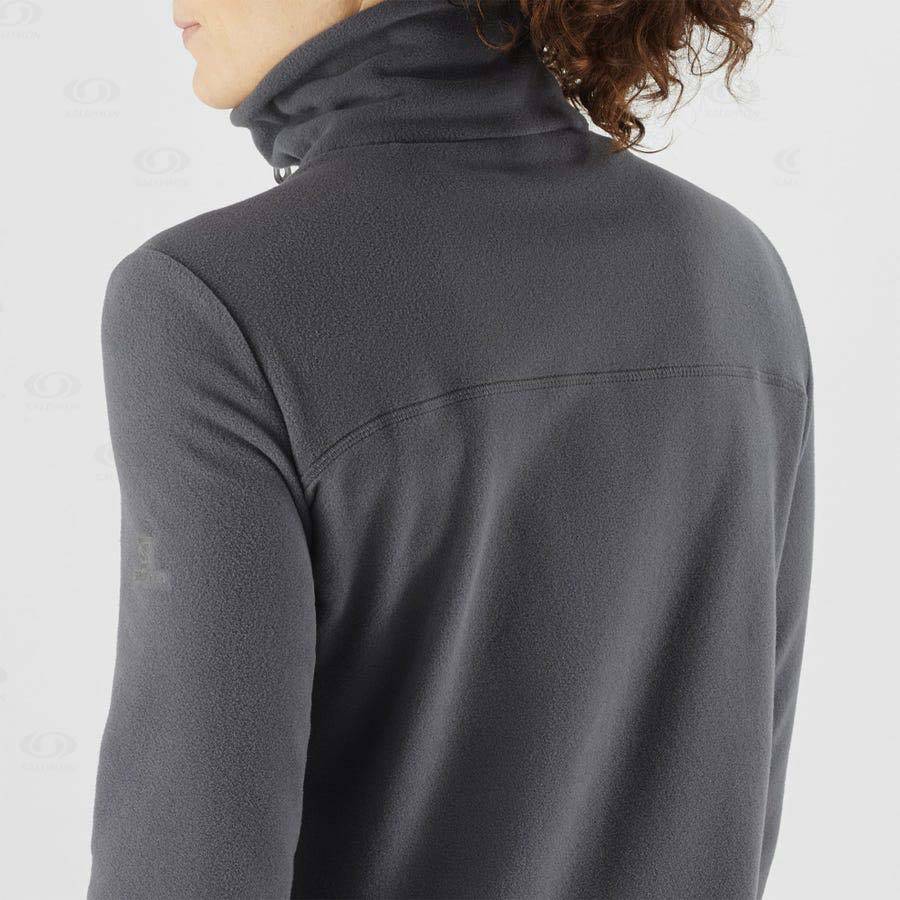 Sudadera Salomon ESSENTIAL COSY FLEECE Mujer Negros | MX-A1038