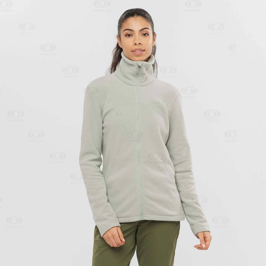 Sudadera Salomon ESSENTIAL COSY FLEECE Mujer Beige | MX-A1647