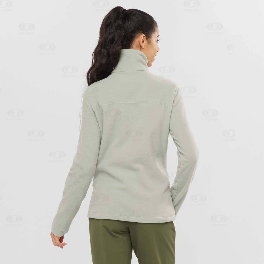 Sudadera Salomon ESSENTIAL COSY FLEECE Mujer Beige | MX-A1647