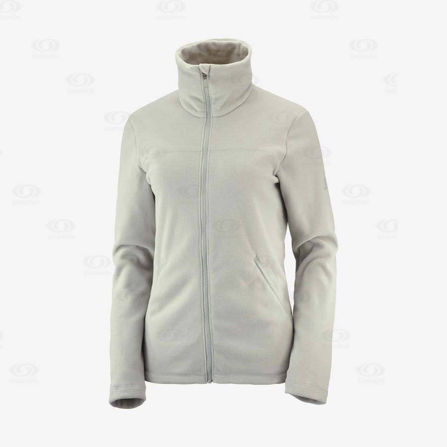 Sudadera Salomon ESSENTIAL COSY FLEECE Mujer Beige | MX-A1647