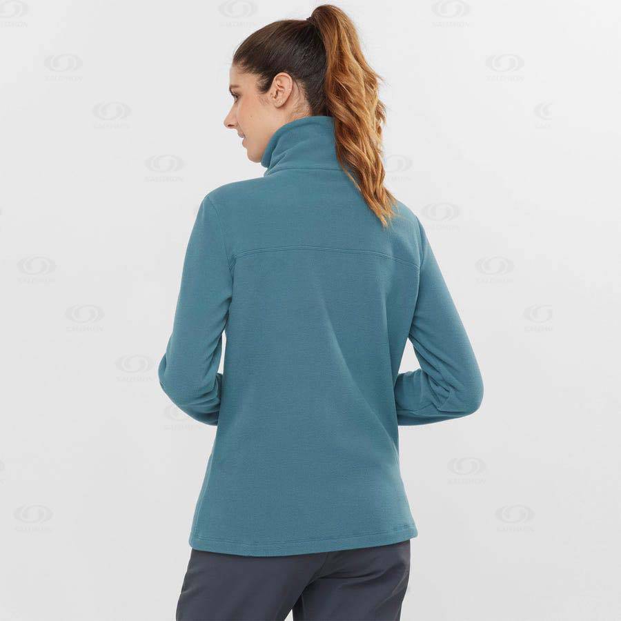 Sudadera Salomon ESSENTIAL COSY FLEECE Mujer Azules | MX-M2301