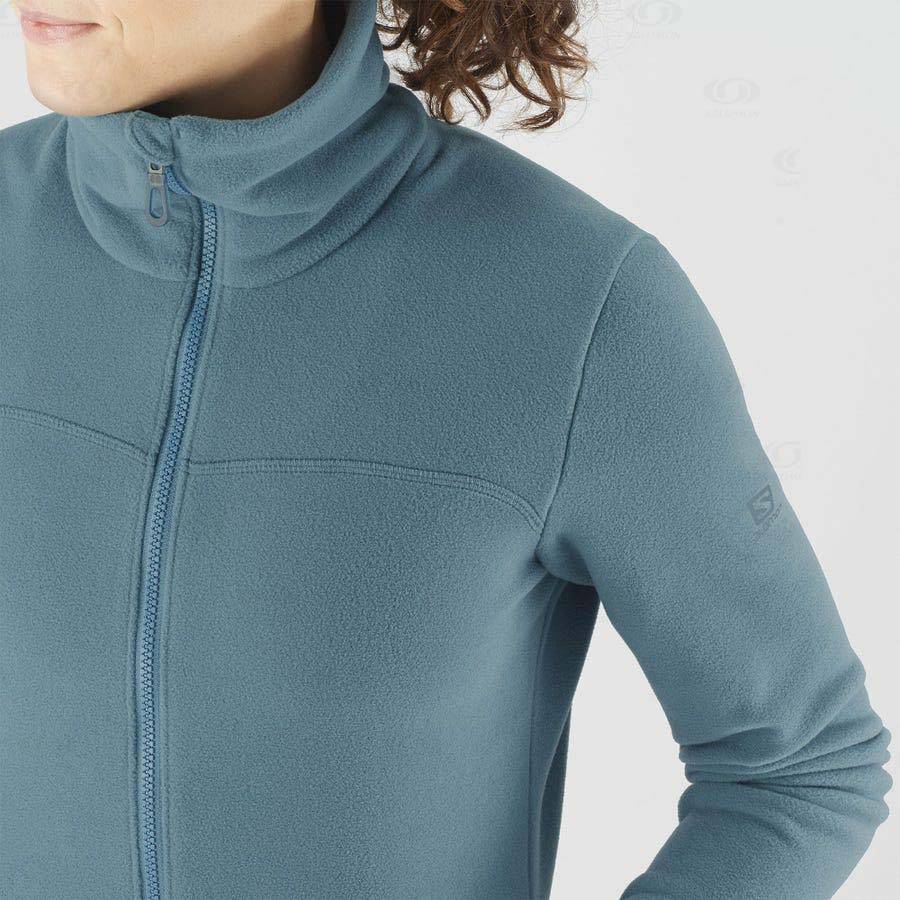 Sudadera Salomon ESSENTIAL COSY FLEECE Mujer Azules | MX-M2301