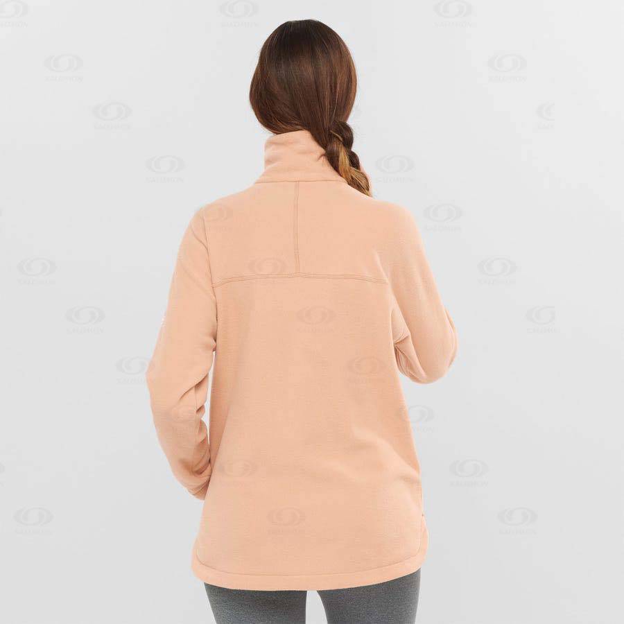 Sudadera Salomon ESSENTIAL COSY FLEECE Mujer Rosas | MX-O1119