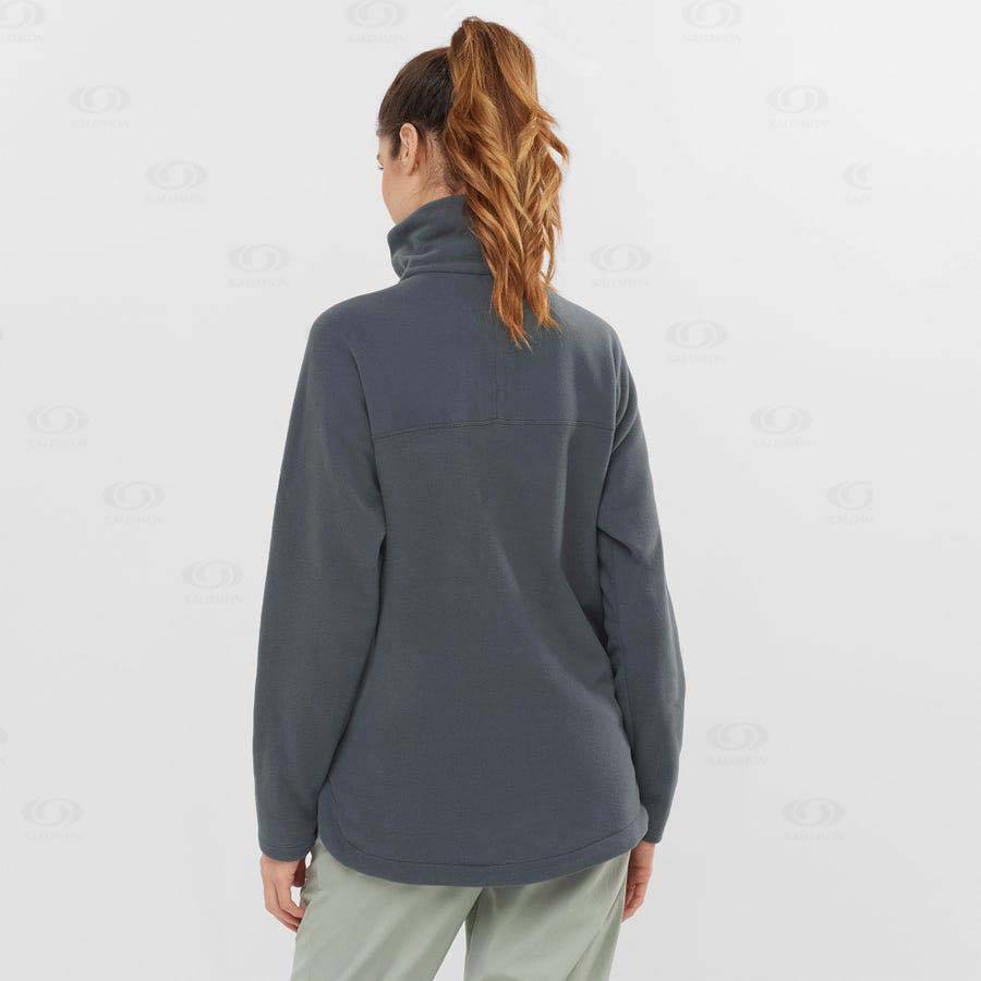 Sudadera Salomon ESSENTIAL COSY FLEECE Mujer Grises | MX-S1275