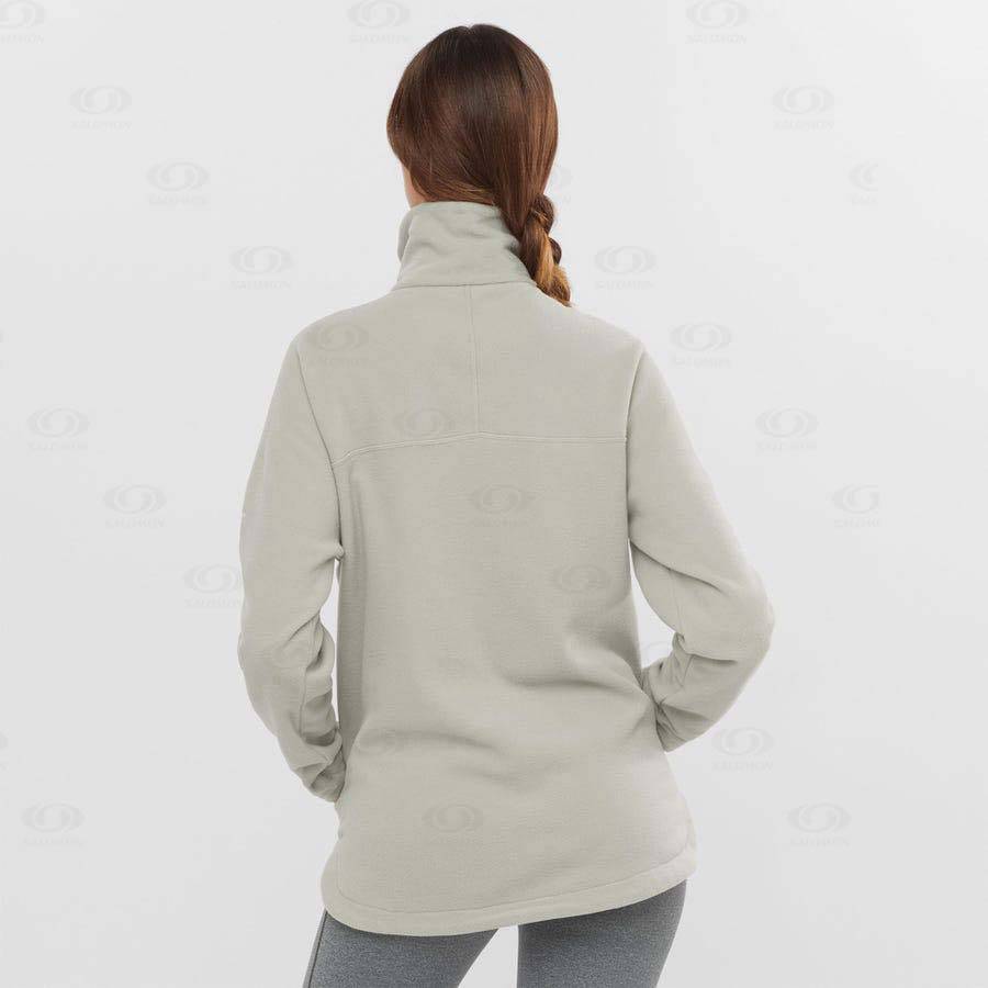 Sudadera Salomon ESSENTIAL COSY FLEECE Mujer Blancos | MX-W1060