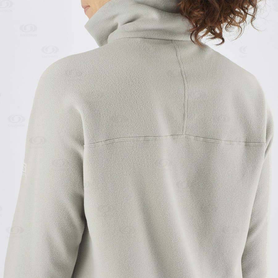 Sudadera Salomon ESSENTIAL COSY FLEECE Mujer Blancos | MX-W1060