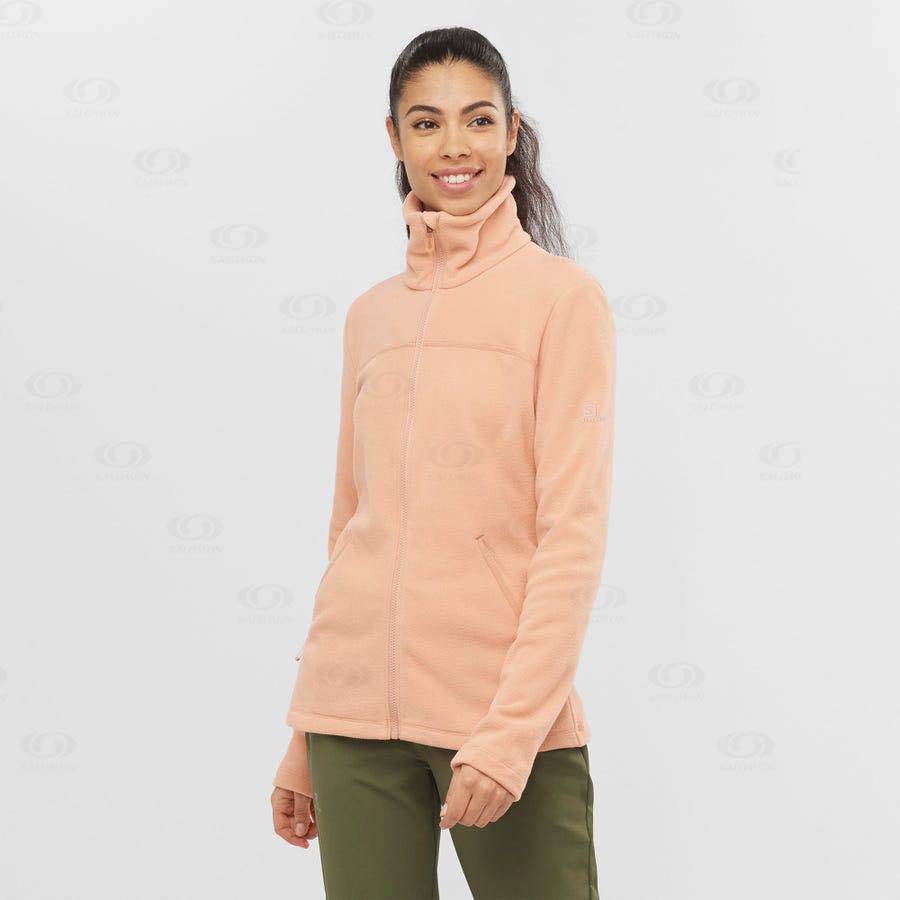 Sudadera Salomon ESSENTIAL COSY FLEECE Mujer Rosas | MX-W4100