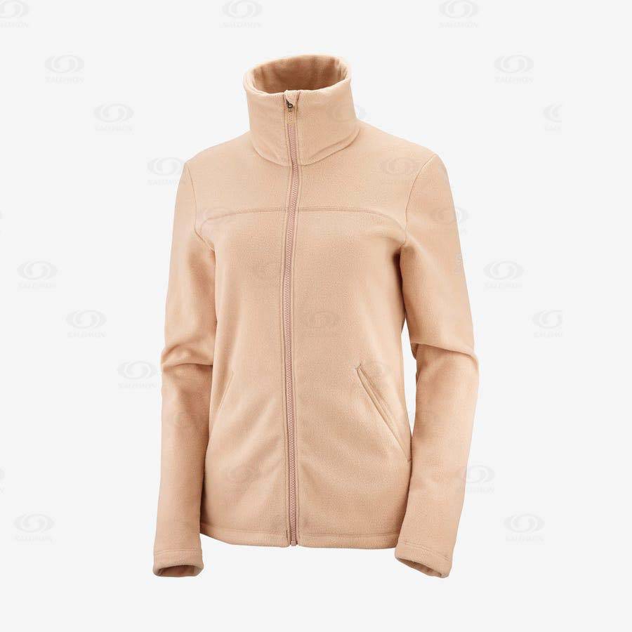 Sudadera Salomon ESSENTIAL COSY FLEECE Mujer Rosas | MX-W4100