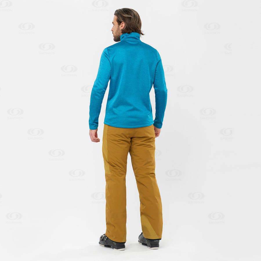 Sudadera Salomon ESSENTIAL LIGHTWARM HEATHER Hombre Azules | MX-L2586