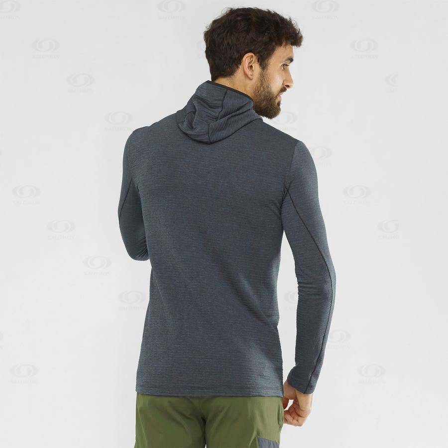 Sudadera Salomon ESSENTIAL LIGHTWARM HOODED Hombre Negros | MX-N2590