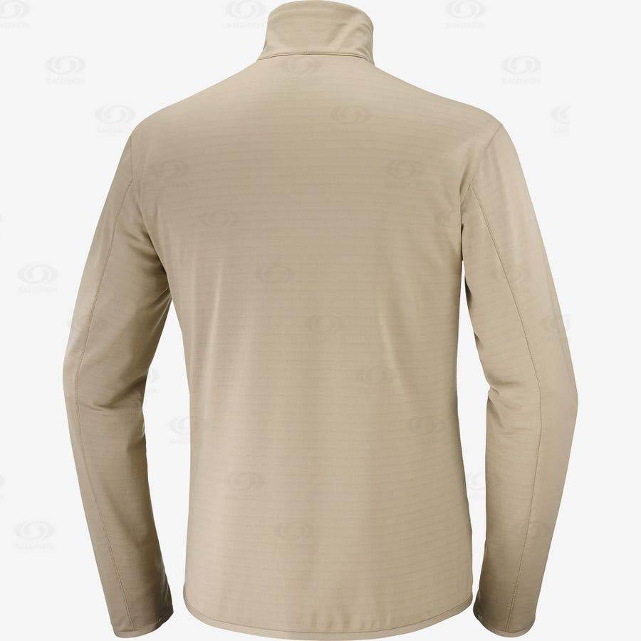 Sudadera Salomon ESSENTIAL LIGHTWARM Hombre Beige | MX-L2075