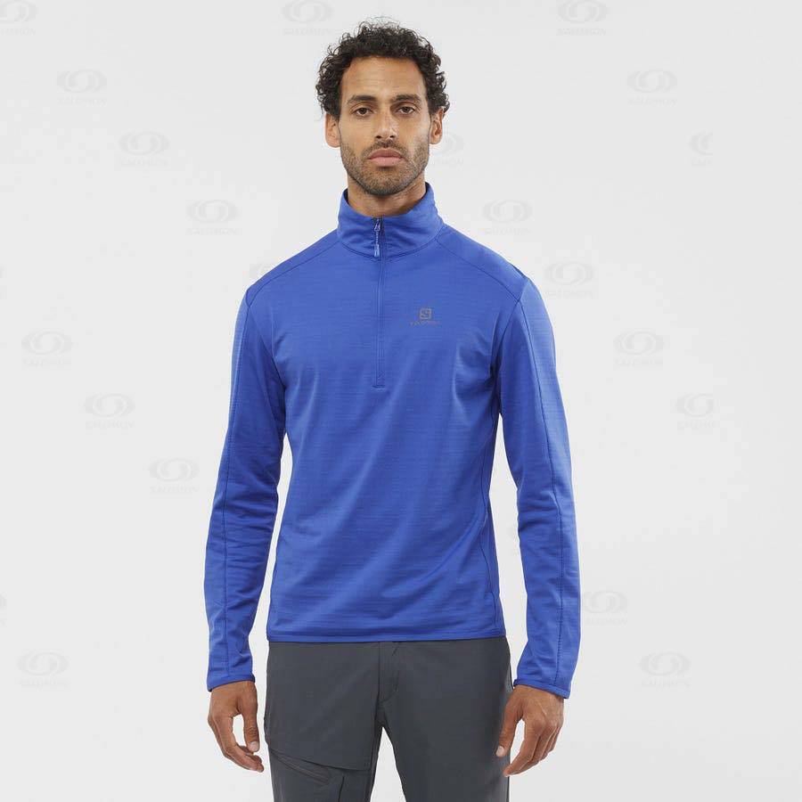 Sudadera Salomon ESSENTIAL LIGHTWARM Hombre Azules | MX-O1679