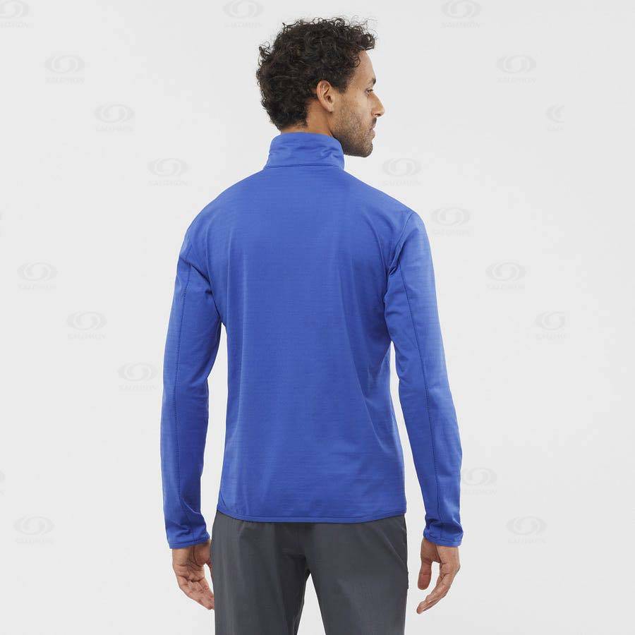 Sudadera Salomon ESSENTIAL LIGHTWARM Hombre Azules | MX-O1679