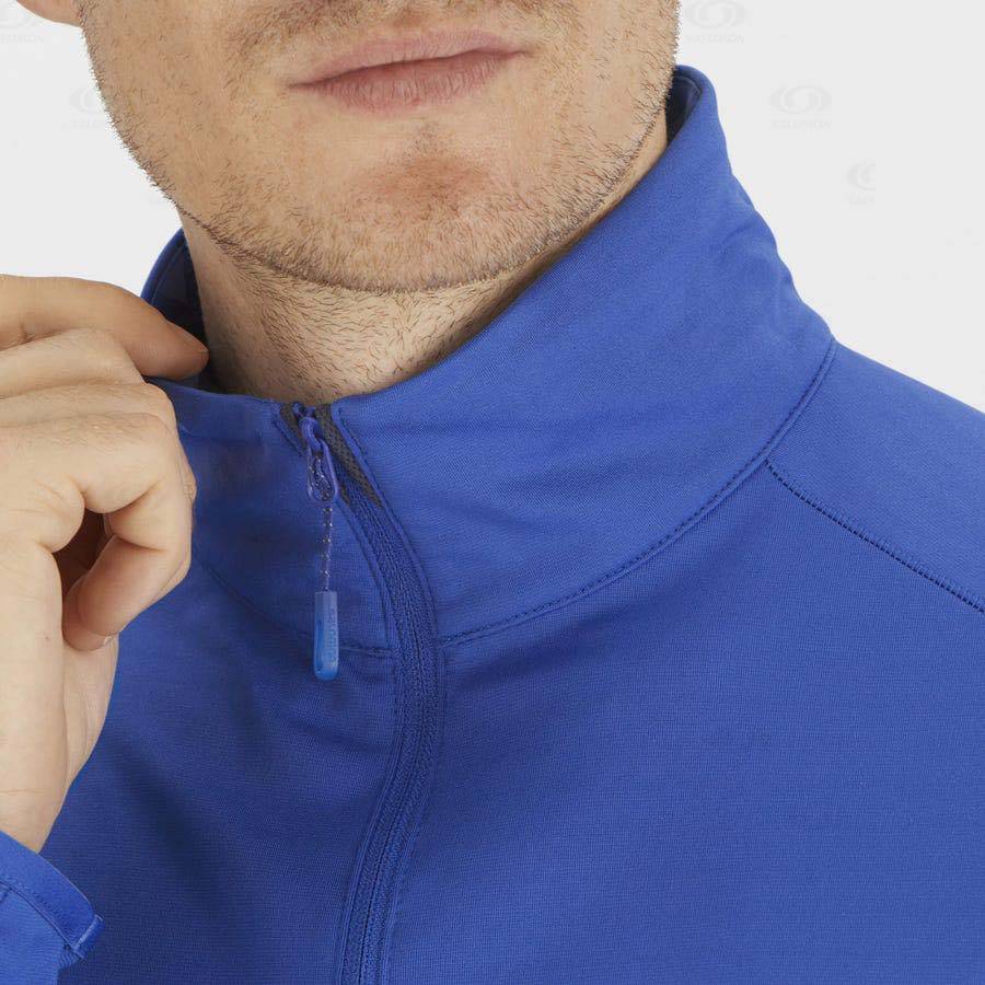 Sudadera Salomon ESSENTIAL LIGHTWARM Hombre Azules | MX-O1679