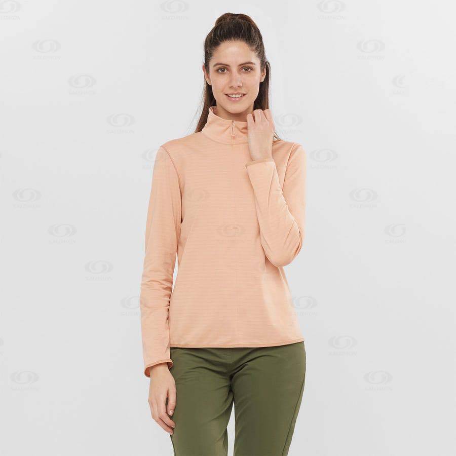 Sudadera Salomon ESSENTIAL LIGHTWARM Mujer Rosas | MX-A1787