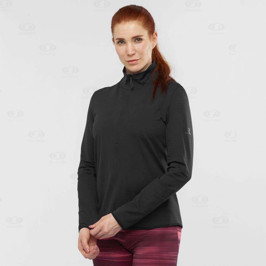 Sudadera Salomon ESSENTIAL LIGHTWARM Mujer Negros | MX-L1578