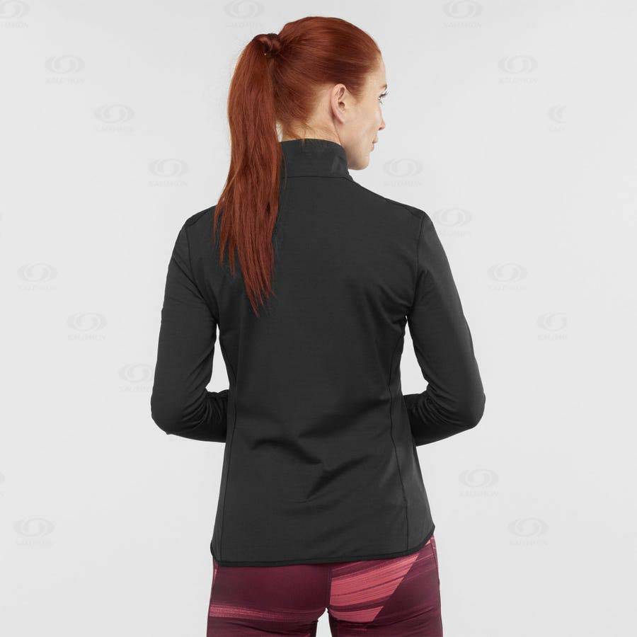 Sudadera Salomon ESSENTIAL LIGHTWARM Mujer Negros | MX-L1578