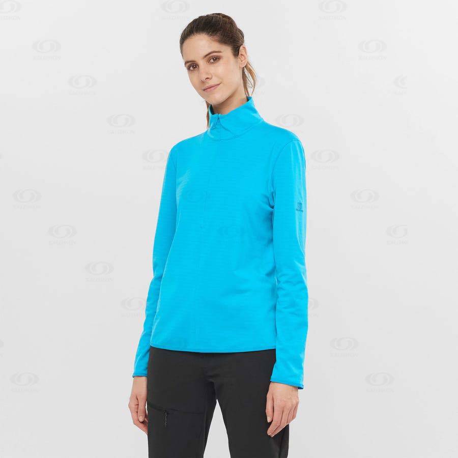 Sudadera Salomon ESSENTIAL LIGHTWARM Mujer Azules | MX-M1265