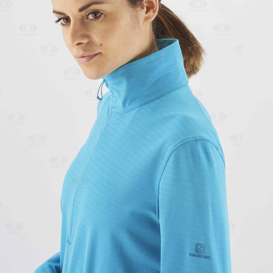 Sudadera Salomon ESSENTIAL LIGHTWARM Mujer Azules | MX-M1265