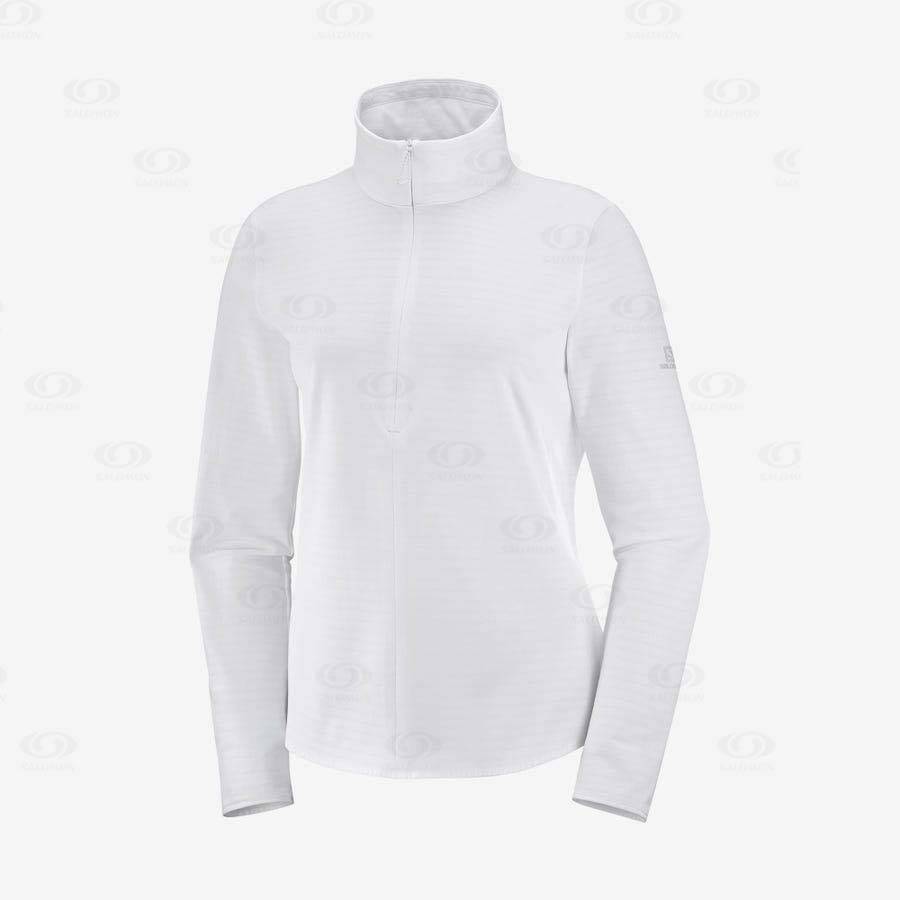 Sudadera Salomon ESSENTIAL LIGHTWARM Mujer Blancos | MX-N2338